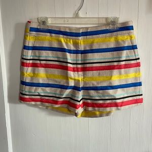 J Crew NWOT striped short 3 inch inseam